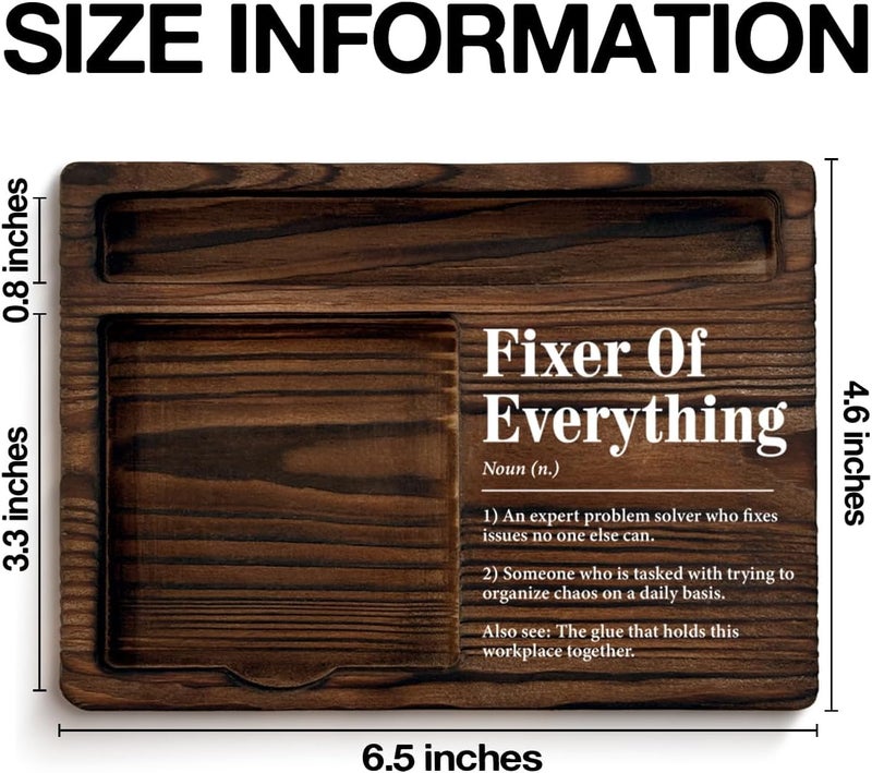 YGBF Boss Gifts for Men, Thank You Appreciation Gifts for Boss Leader Mentor Coworker, Fixer of Everything Sticky Note Holder Office Cubicle Decor - Image 2